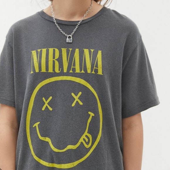 Urban Outfitters - Nirvana Smiley Face Tee - Picture 1 of 2